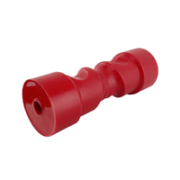 Soft Red Poly Self Centering Roller 200x70mm x 17mm Bore