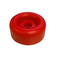 End Cap Roller 70x28mm x 13mm Bore Red