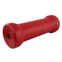 Cotton Reel Roller HDPE 200x70mm x 17mm Bore Red
