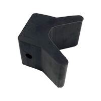 Rubber Bow Wedge Black 55x52mm