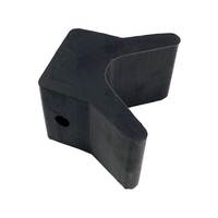 Rubber Bow Wedge Black 55x52mm