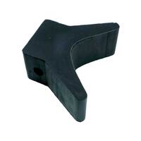 Rubber Bow Wedge Black 60x50mm