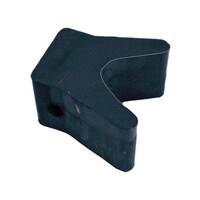 Rubber Bow Wedge Black 75x73mm
