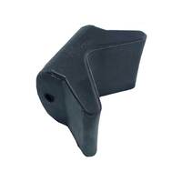 Bow Wedge - Rubber Black 105x100mm