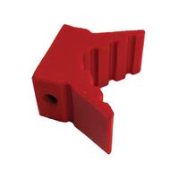 Bow Wedge - Poly Red 70x55mm