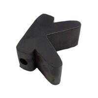 Bow Wedge - Rubber Black 100x55mm