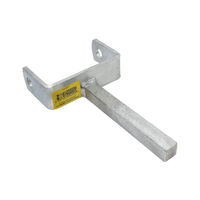 Galvanised Roller Bracket with Stem suits 114mm Roller