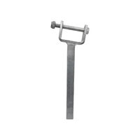 Angled Stem Wood Yoke Trailer Bracket 54mm