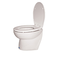 Silent Flush Toilet Freshwater Flush Angled Compact Bowl 12V