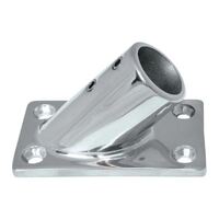 Rail Fitting Rec. Base S/S 45deg suit 22mm O.D