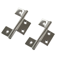 Butt Hinge 304 Grade Stainless Steel 87x52mm (Pair)