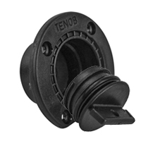 Self Bailer Bung External Mount Black