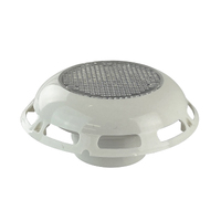 Solar Powered Vent White with Switch & Battery