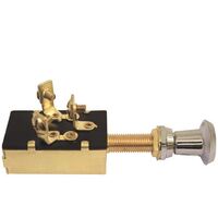 Switch - Brass Push/Pull 3 Position