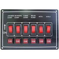 Switch Panel Horizontal Mount 6 Switch
