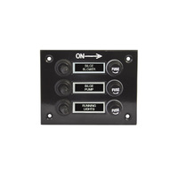 Splashproof Switch Panel with Boots 3 Gang