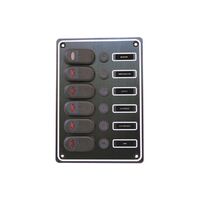 Weatherproof 6 Gang Vertical Switch Panel