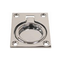 Flush Pull Ring - 60x47mm Chrome Plated Brass