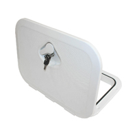 Nuova Rade Deluxe Access Hatch with Key Lock 375x270mm White