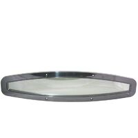 Beckson Oval Flexible Fixed Portlight Black/Tint - 140x600mm