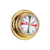Clock Radio Room Polished Brass White Face 70mm