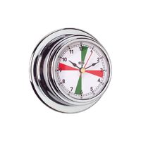 Clock Radio Room Chrome Plated Brass White Face 70mm