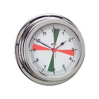 Clock Radio Room Chrome Plated Brass White Face 120mm