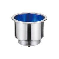 Drink Holder Recess with Blue LED