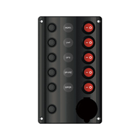 Wave Switch Panel with 5 Switches & Cig Socket 12V