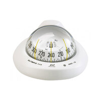 Olympic 115 Sailboat Compass Horizontal Mount Conical Card White