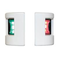 LED Port and Starboard Vertical Mount Light White Housing - FOS 12 Series