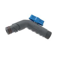 Spare 3 Groove Angled Hose Adaptor Fitting with Tap for Deckwash Connectors