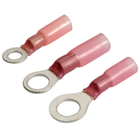 Narva Adhesive Heatshrink Ring Terminals Red 2.5-3mm