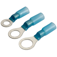 Narva Adhesive Heatshrink Ring Terminals Blue 4mm