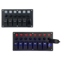 Water Resistant Aluminium Switch Panels with Dual USB ports