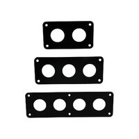 Switch Panels Faceplates Black Coated Stainless Steel (No Switches)