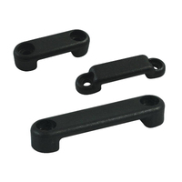 Flat Webbing Saddles Black Nylon