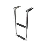Above Platform Telescopic Ladder with Moulded Ribbed Steps