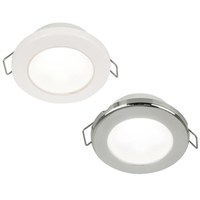 Hella Marine EuroLED 75 Spring Clip Downlight White with Plastic or Steel Rim