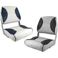 Deluxe High Back Padded Folding Boat Seat