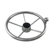 Steering Wheel 5 Spoke Stainless Steel with Steering Knob