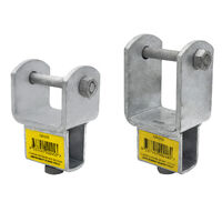 Adjustable Bracket for Trailer Roller & Skid Assembly Stem Brackets