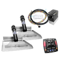 Bennett Marine Classic Hydraulic Trim Tab Complete System 12" Plate with AutoTrim Pro Control
