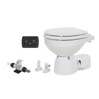 Jabsco Quiet Flush E2 Toilet Fresh Water Compact Bowl