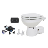 Jabsco Quiet Flush E2 Toilet Salt Water Compact Bowl