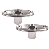 Rowlocks Chrome Plates - Thru Mount