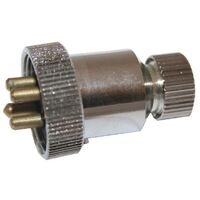 Power Plugs - Chrome Brass