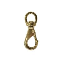 Snap Hook Swivel Eye - Brass
