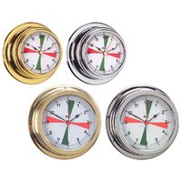 Radio Room Clocks Chrome Plated Brass or Polished Brass